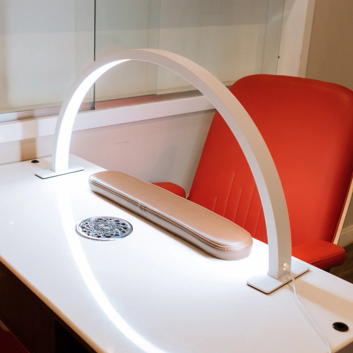 Half-Moon Nail Table Lamps