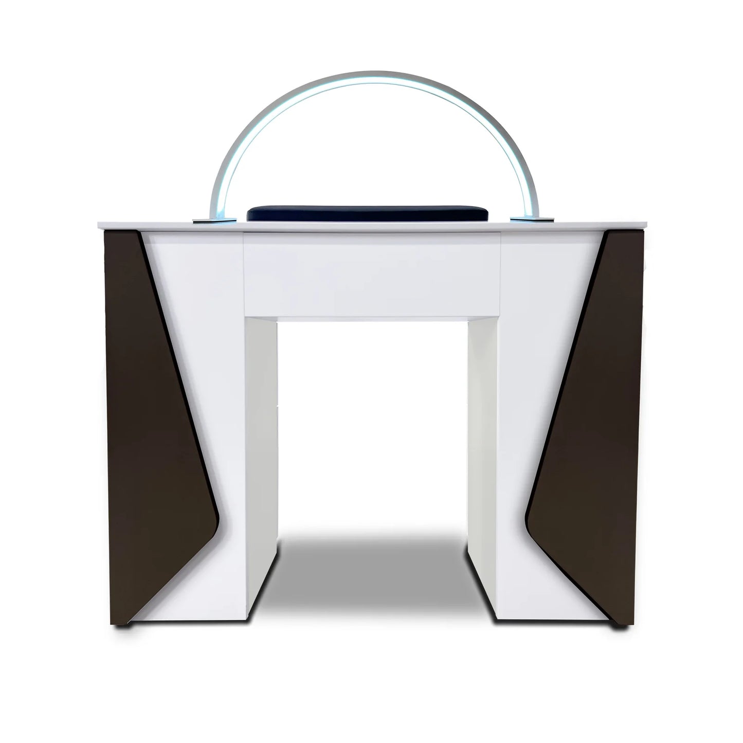 Mesmer Nail Table – 3D Timeless Design Manicure Table with Half Moon Light