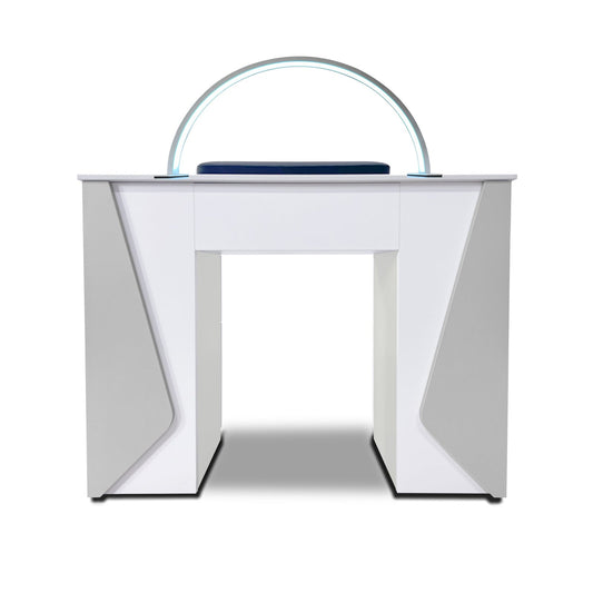 Mesmer Nail Table – 3D Timeless Design Manicure Table with Half Moon Light